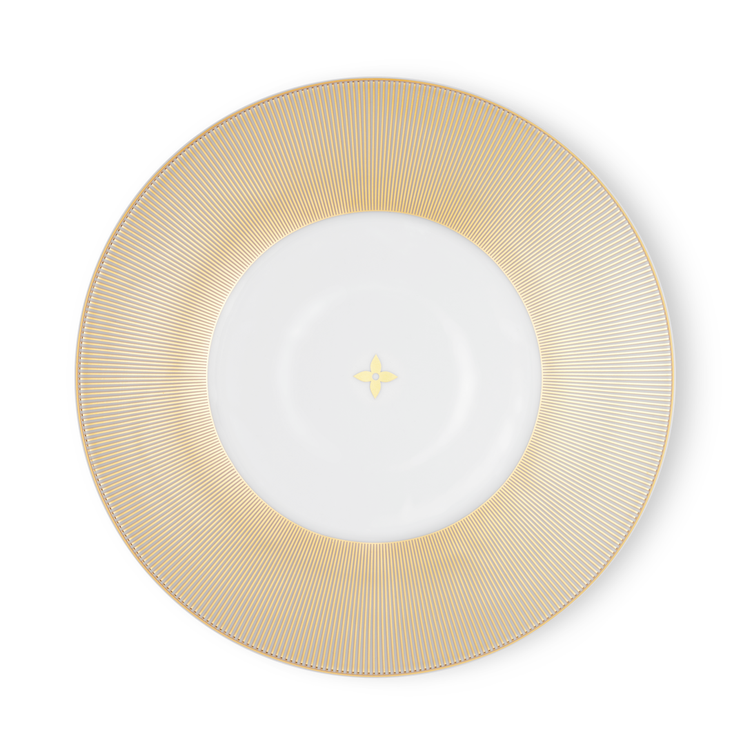 LOUIS VUITTON ルイヴィトン ゴールドサイネージプレート Splendor Set Of 2 Presentation Plates - Home and Art of Dining